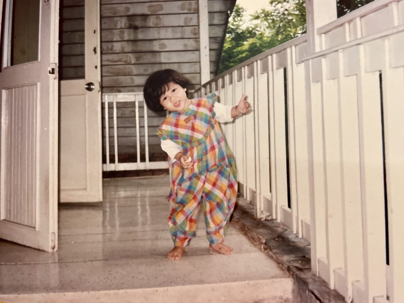 Tammy as a toddler in Ho Chi Minh City